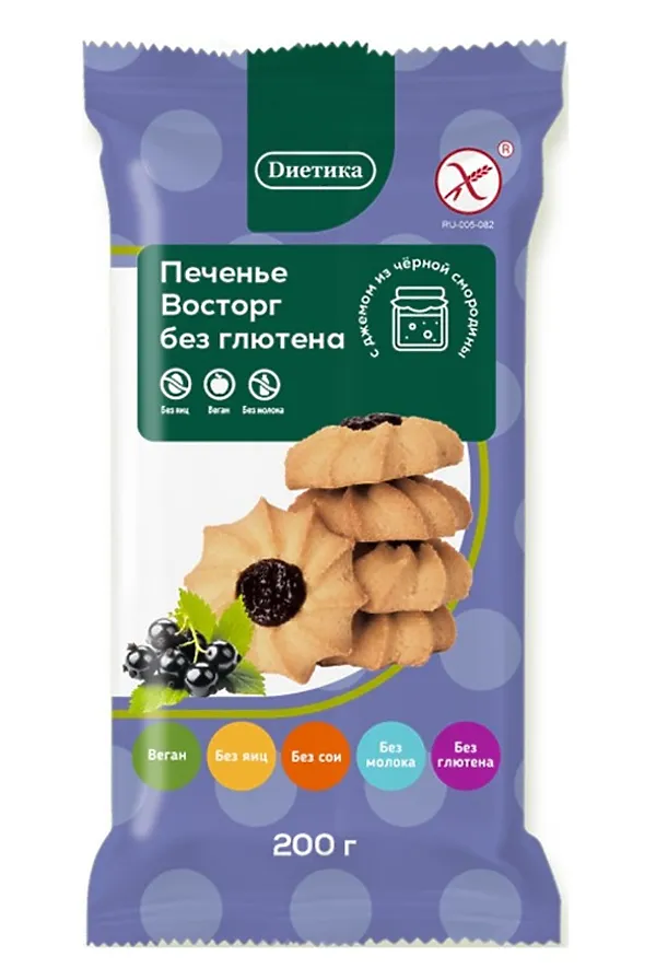 Печенье сдобное восторг "Диетика" 140г ЭКО-ПРОДУКТЫ, - - фото 2