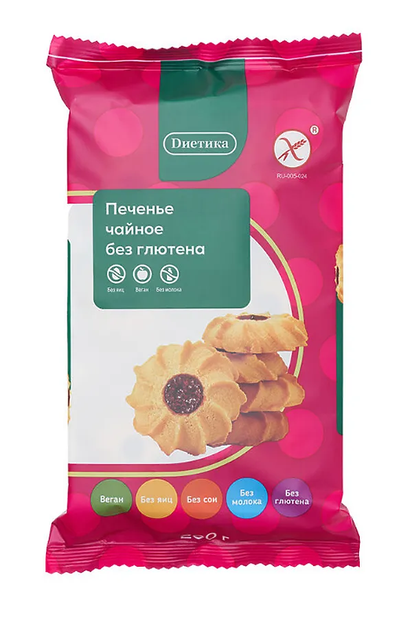 Печенье сдобное чайное "Диетика" 200г ЭКО-ПРОДУКТЫ, - - фото 2