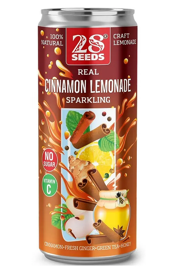 Напиток коричный лимонад "cinnamon limonade" с соком ж/б 330мл ЭКО-ПРОДУКТЫ, - - фото 2