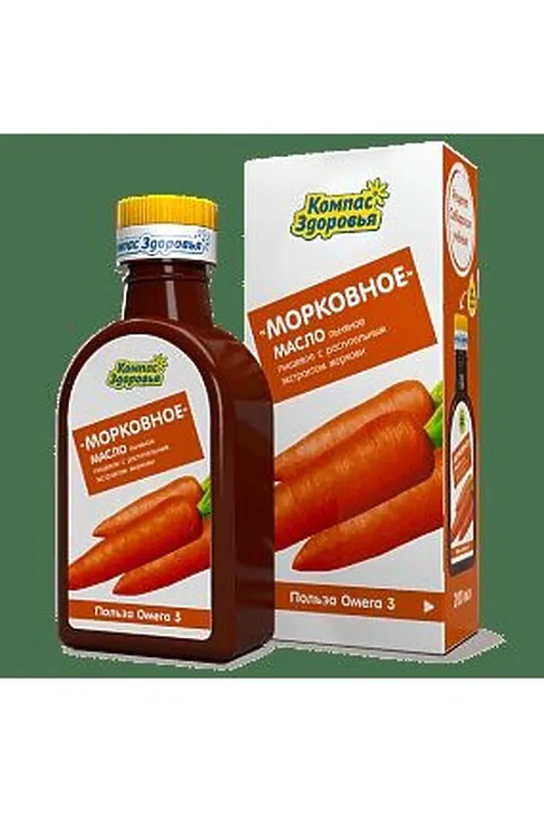 Масло льняное "Морковное" 200мл ЭКО-ПРОДУКТЫ, - - фото 2