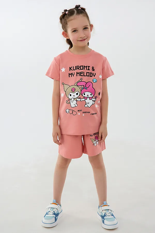 Детский костюм с шортами 46687 Kuromi2 НАТАЛИ, розовый - фото 2