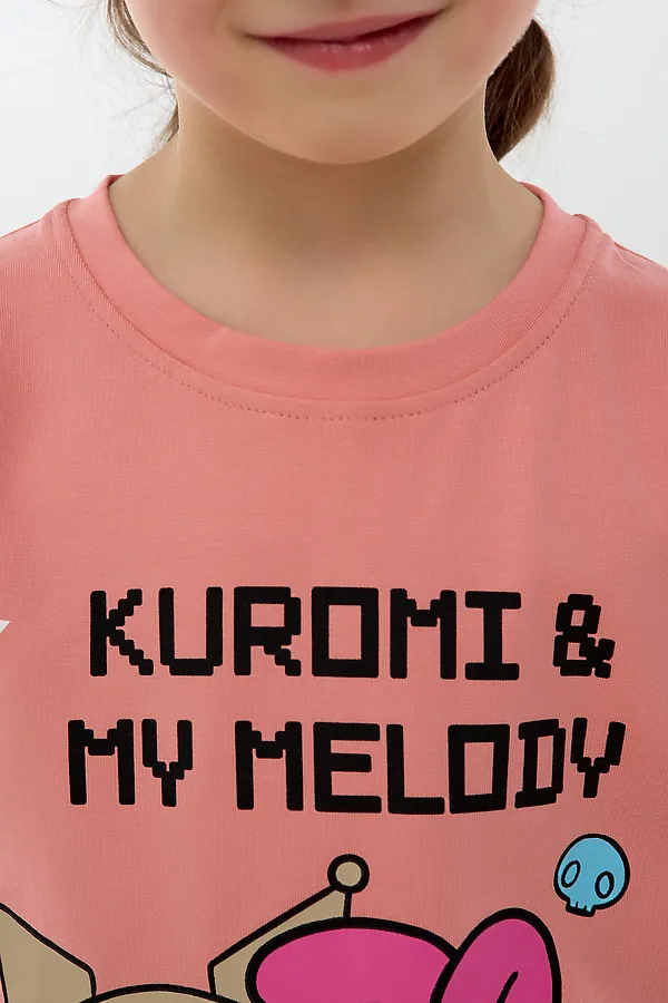 Детский костюм с шортами 46687 Kuromi2 НАТАЛИ, розовый - фото 2