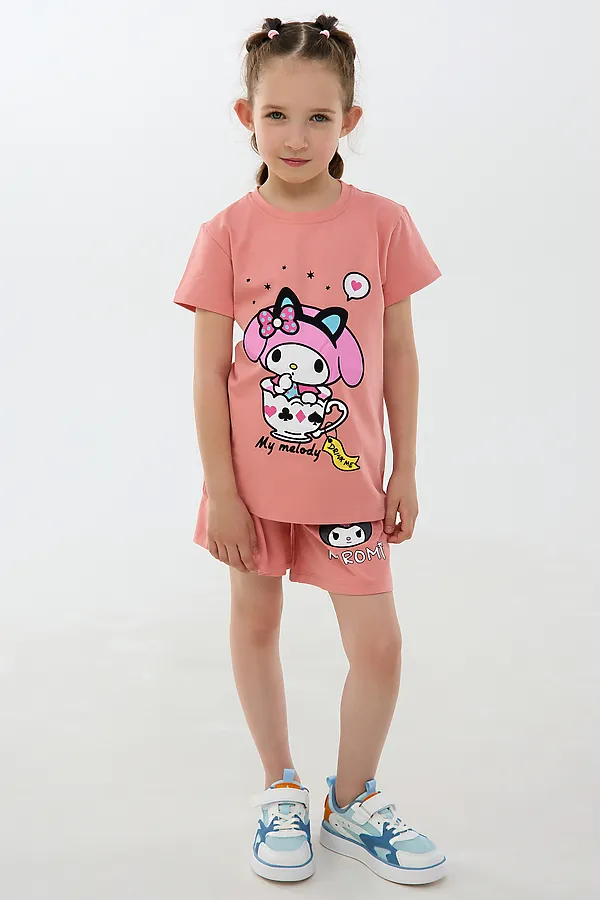 Детский костюм с шортами 46685 Kuromi1 НАТАЛИ, розовый - фото 2