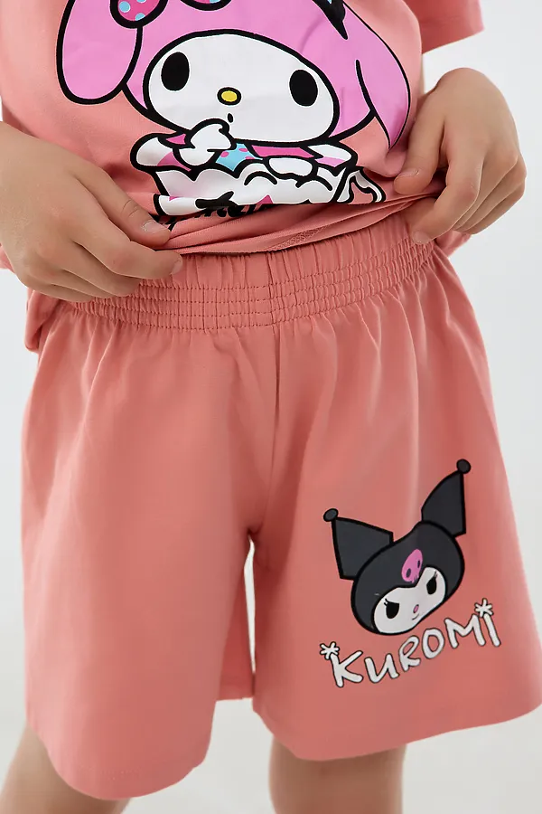 Детский костюм с шортами 46685 Kuromi1 НАТАЛИ, розовый - фото 2