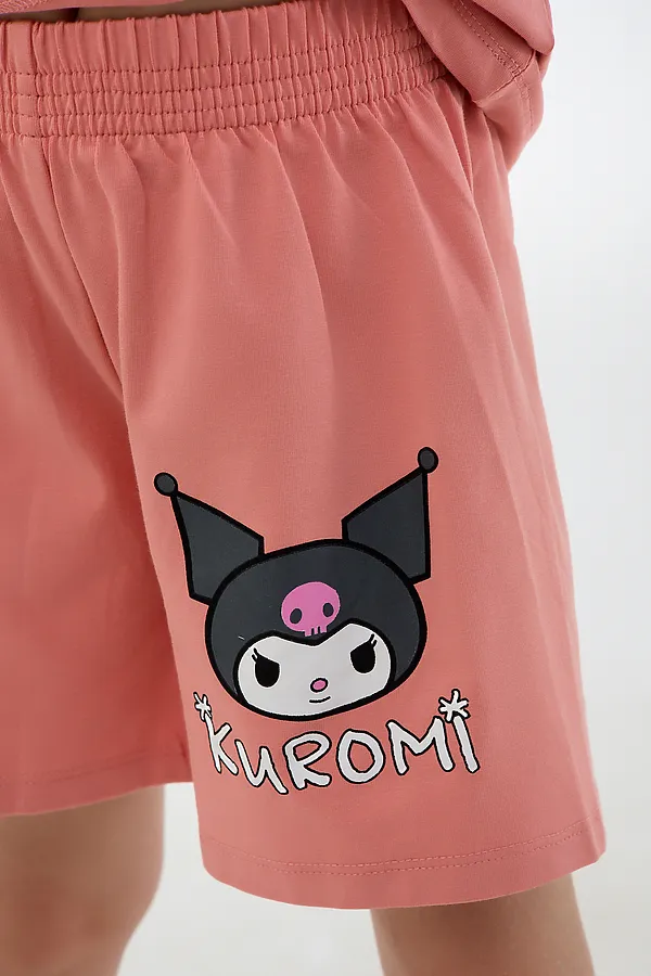 Детский костюм с шортами 46685 Kuromi1 НАТАЛИ, розовый - фото 2