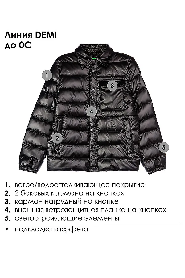Куртка PLAYTODAY, черный - фото 2