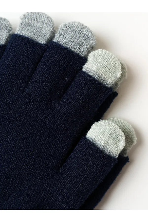 Перчатки PLAYTODAY, серый,тёмно-синий - фото 2