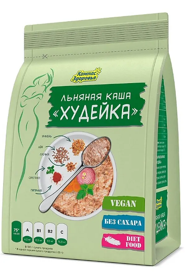 Каша льняная "Худейка" заварная 250г ЭКО-ПРОДУКТЫ, - - фото 2