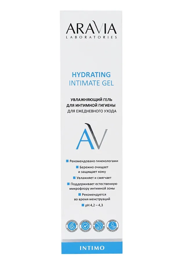 Aravia Laboratories Увлажняющий гель для интимной гигиены для ежедневного ухода / Hydrating Intimate Gel, 200 мл KRISTALLER, белый - фото 2