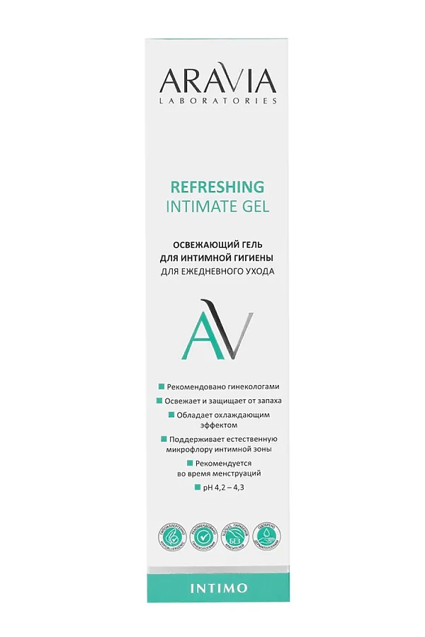 Aravia Laboratories Освежающий гель для интимной гигиены для ежедневного ухода / Refreshing Intimate Gel, 200 мл KRISTALLER, бесцветный - фото 2