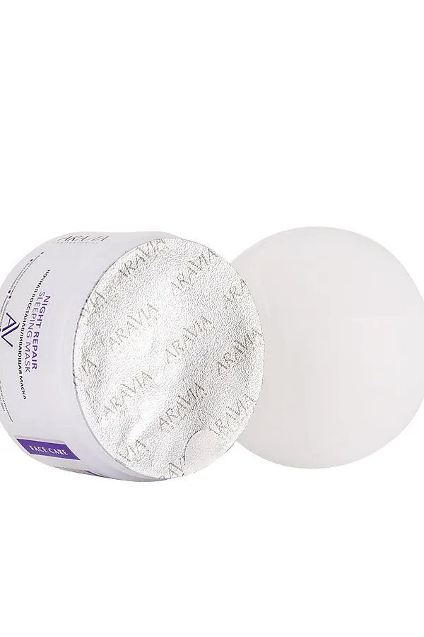 Aravia Laboratories Ночная восстанавливающая маска для лица / Night Repair Sleeping Mask, 150 мл KRISTALLER, фиолетовый - фото 2
