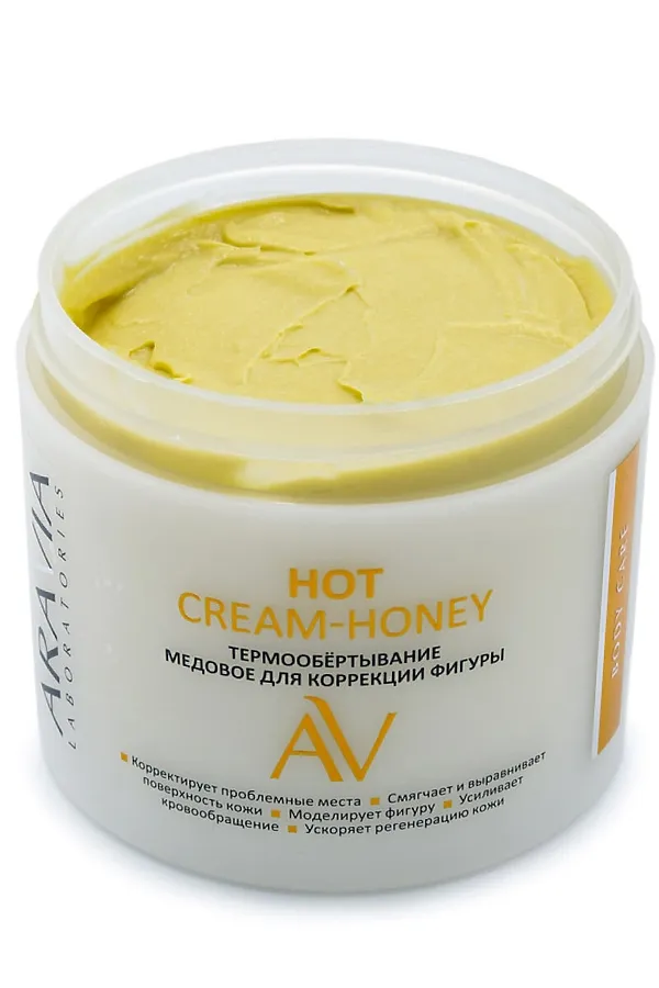 Aravia Laboratories Термообёртывание медовое для коррекции фигуры / Hot Cream-Honey, 300 мл KRISTALLER, медовый - фото 2