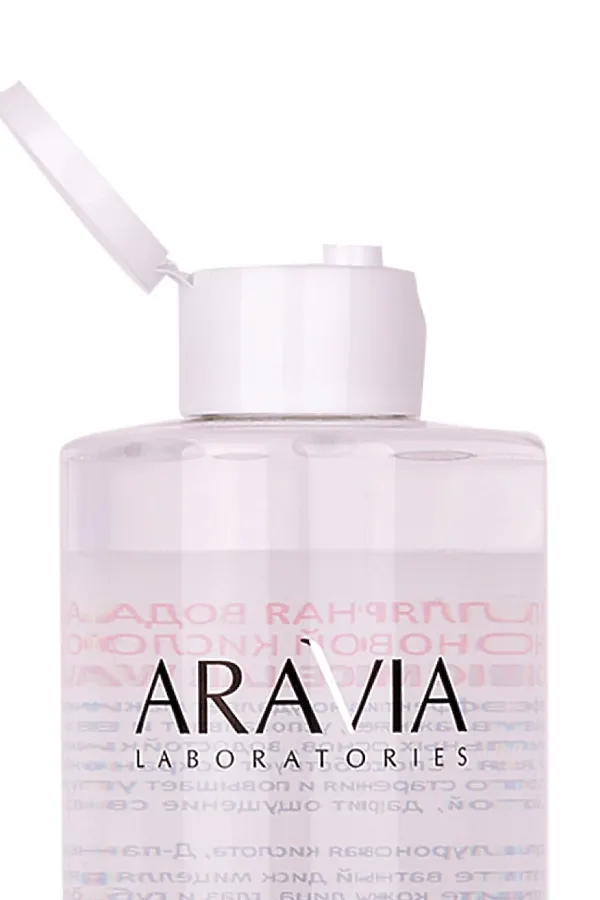 Aravia Laboratories Мицеллярная вода с гиалуроновой кислотой / Hyaluronic Micellar Water, 520 мл KRISTALLER, бесцветный - фото 2