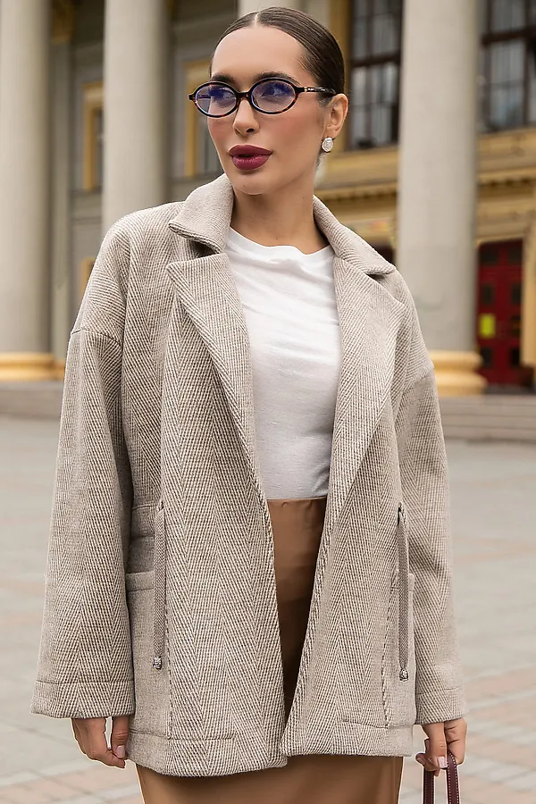 Пальто LADY TAIGA, бежевый - фото 2