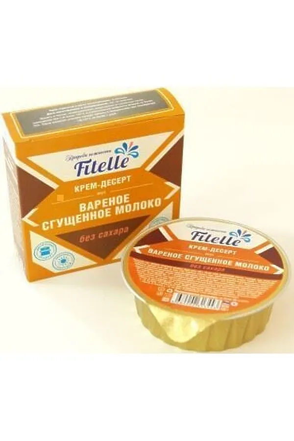 Крем-десерт Варёное сгущенное молоко Fitelle 100г ЭКО-ПРОДУКТЫ, - - фото 2