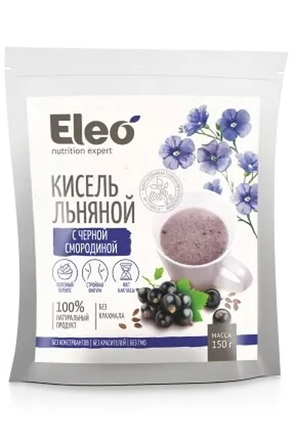 Кисель льняной с черной смородиной 150г ЭКО-ПРОДУКТЫ, - - фото 2