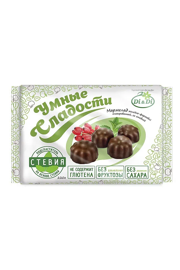 Мармелад "УмСладости" диетический желейный в шок. глазури 220г ЭКО-ПРОДУКТЫ, - - фото 2
