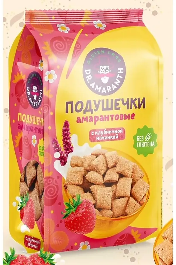 Подушечки амарантовые клубника Dr. Amaranth пак 100г ЭКО-ПРОДУКТЫ, - - фото 2