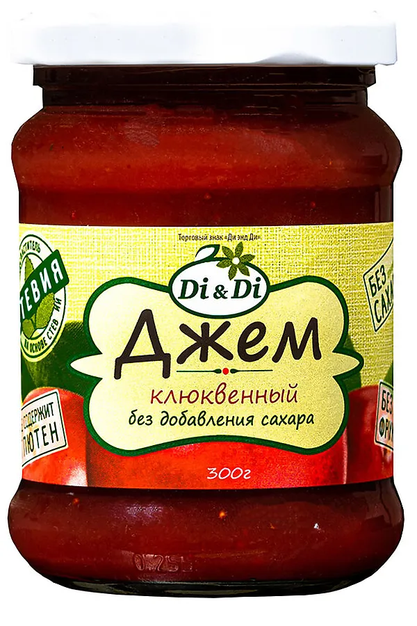 Джем Клюква со стевией без сахара 300г ЭКО-ПРОДУКТЫ, - - фото 2