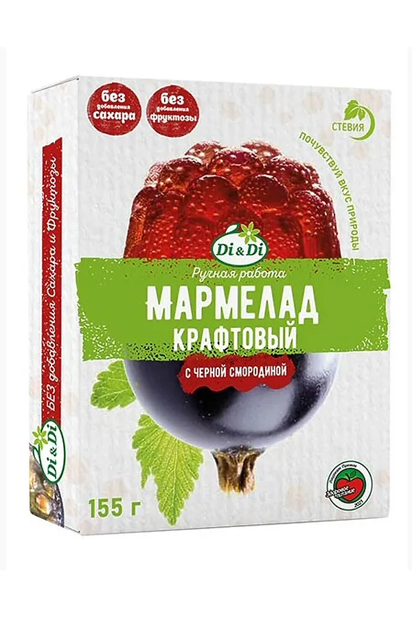 Мармелад чёрная смородина желейно-формовой крафт 155г ЭКО-ПРОДУКТЫ, - - фото 2