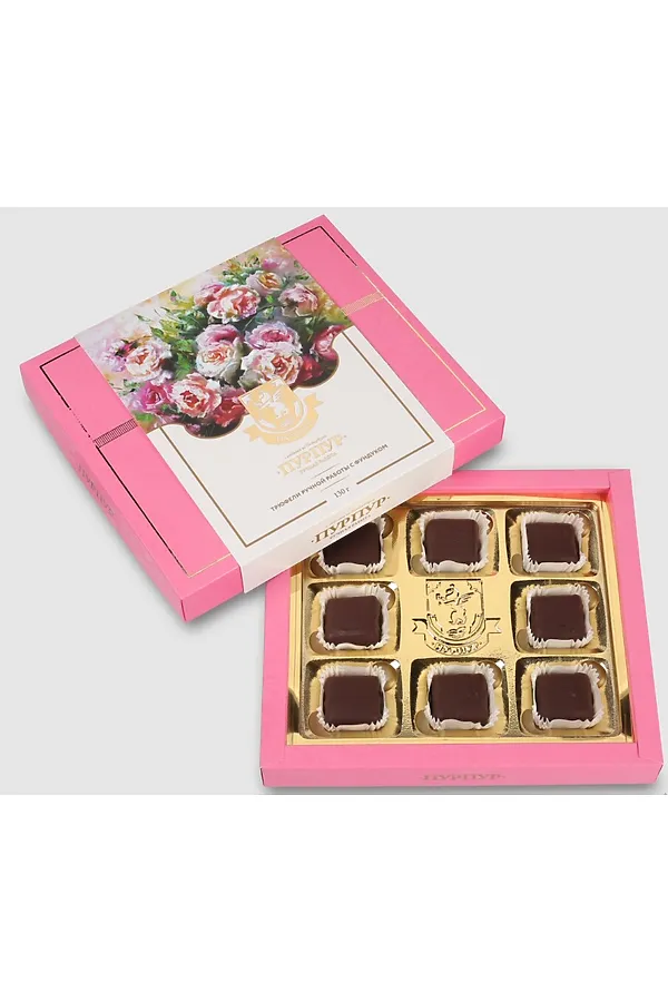 Конфеты "Трюфель в темном шоколаде с фундуком" 130г ЭКОПРОДУКТЫ, - - фото 2