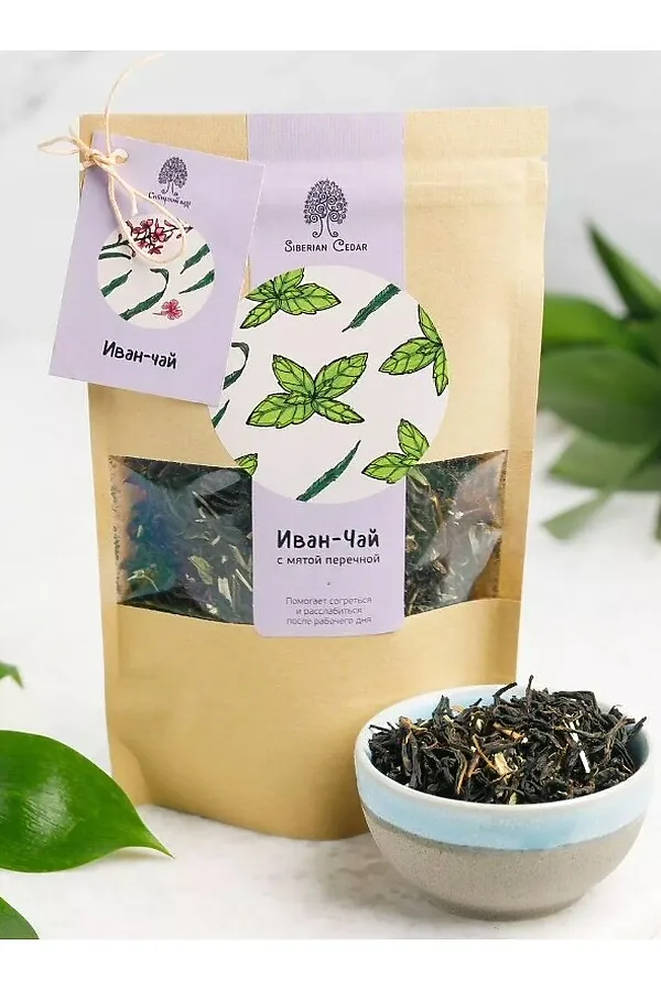 Иван-чай с мятой, пачка 40г ЭКО-ПРОДУКТЫ, - - фото 2