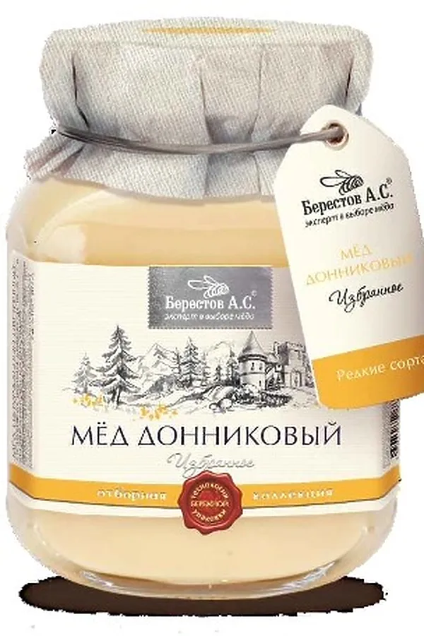 Мёд "Берестов А.С." Донниковый (алтайский край) ст.банка 500г ЭКО-ПРОДУКТЫ, - - фото 2