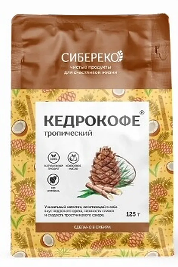 Кедрокофе Тропический Apic пакет 125г ЭКО-ПРОДУКТЫ, - - фото 2