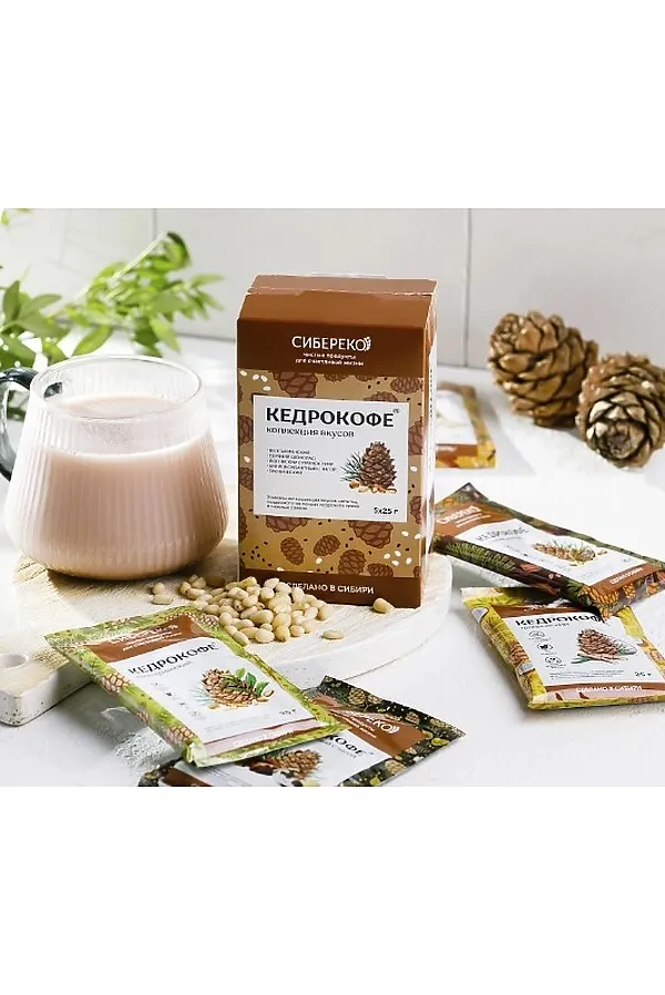 Кедрокофе "Коллекция вкуса" ассорти 5*25г ш\б 125г ЭКО-ПРОДУКТЫ, - - фото 2