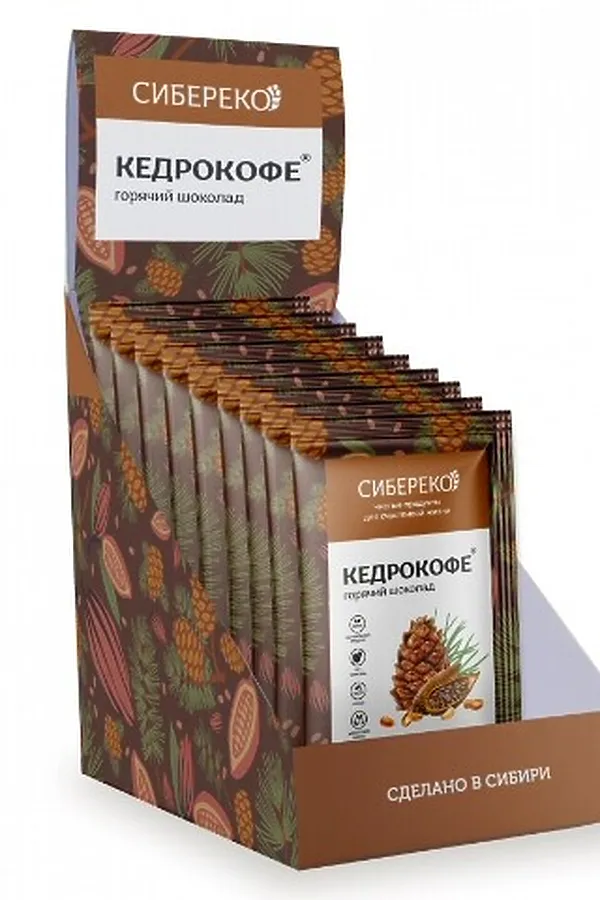 Кедрокофе Горячий шоколад шоу-бокс №10*25г ЭКОПРОДУКТЫ, - - фото 2
