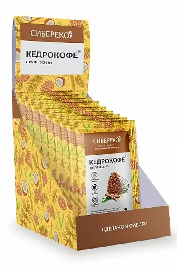 Кедрокофе Тропический шоу-бокс №10*25г ЭКО-ПРОДУКТЫ, - - фото 2