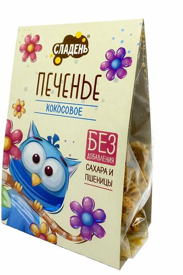 Печенье "Кокосовое" 150г ЭКО-ПРОДУКТЫ, - - фото 2