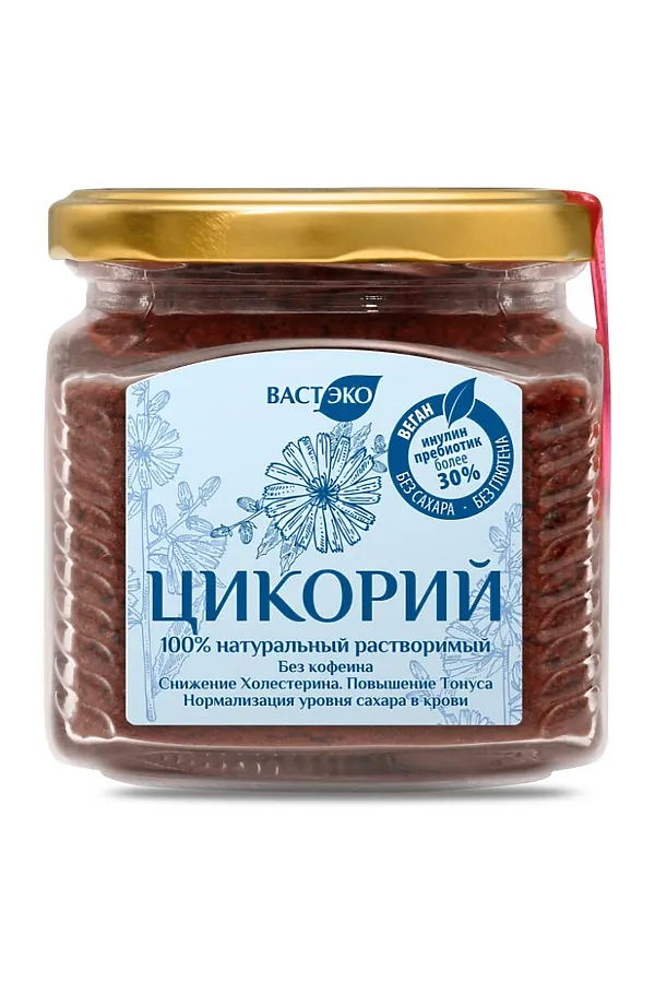 Цикорий натуральный растворимый, стекло 220г ЭКО-ПРОДУКТЫ, - - фото 2