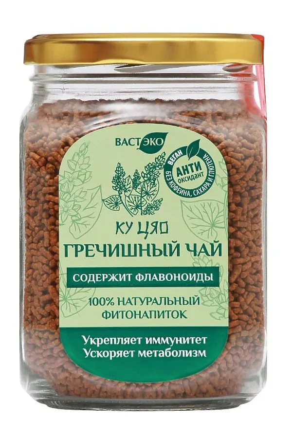 Чай гречишный "Ку Цяо" гранулированный, стекло 450г ЭКО-ПРОДУКТЫ, - - фото 2