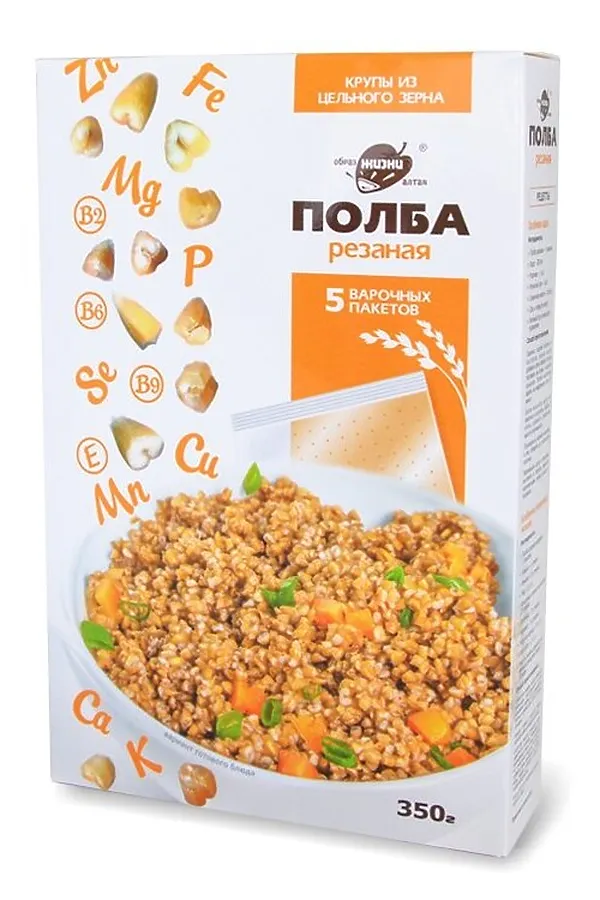 Крупа полба резаная в варочных пакетах 350г ЭКО-ПРОДУКТЫ, - - фото 2