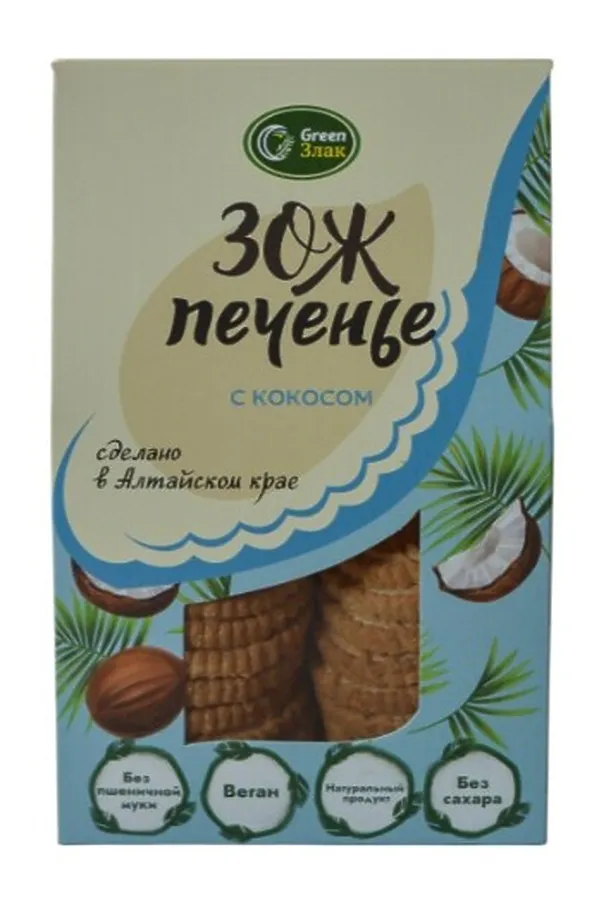 Печенье овсяное ЗОЖ с кокосом 150г ЭКО-ПРОДУКТЫ, - - фото 2