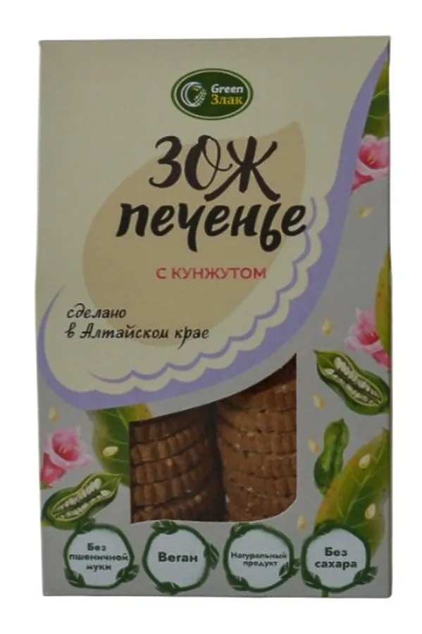 Печенье овсяное ЗОЖ с кунжутом 150г ЭКО-ПРОДУКТЫ, - - фото 2