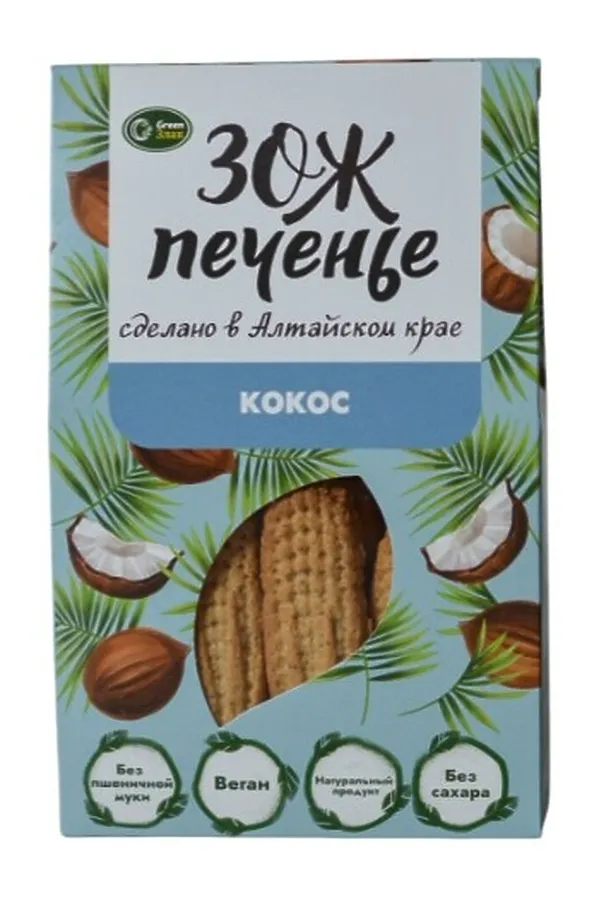 Печенье овсяное ЗОЖ кукурузное с кокосом 100г ЭКО-ПРОДУКТЫ, - - фото 2