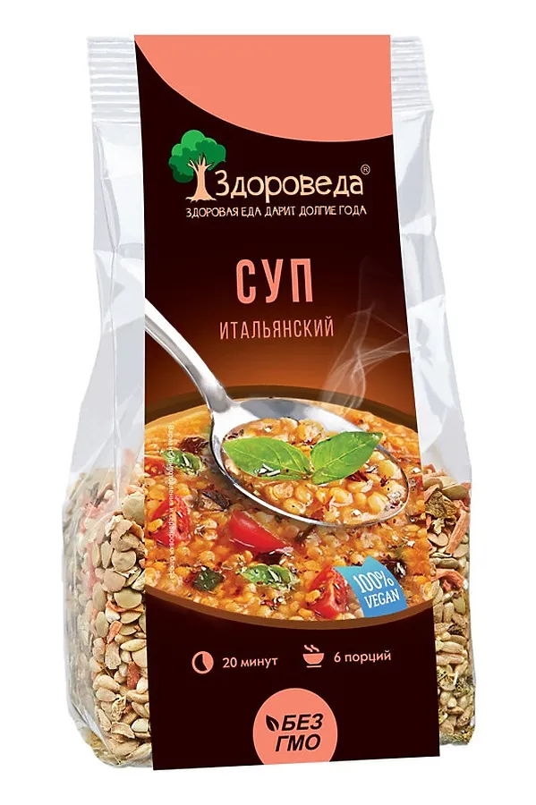 Суп Итальянский с красной чечевицей 250г  ЭКО-ПРОДУКТЫ, - - фото 2