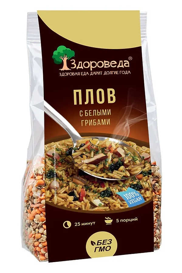 Плов с белыми грибами 250г ЭКО-ПРОДУКТЫ, - - фото 2