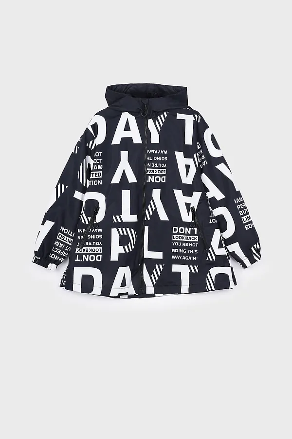 Куртка PLAYTODAY, черный,белый - фото 2