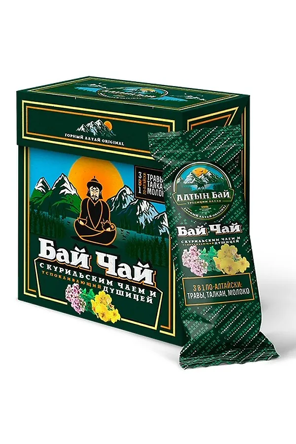Бай чай "С курильским чаем и душицей" (Успокаивающий) 10 стиков*12г ЭКОПРОДУКТЫ, - - фото 2