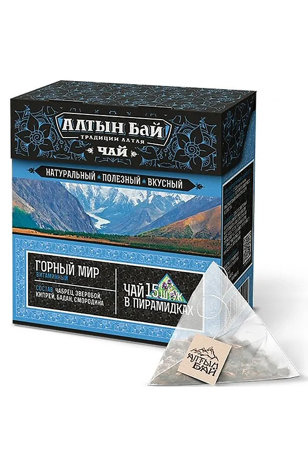 Чайный напиток "Горный мир" витаминный пирамидка 15*10г ЭКО-ПРОДУКТЫ, - - фото 2