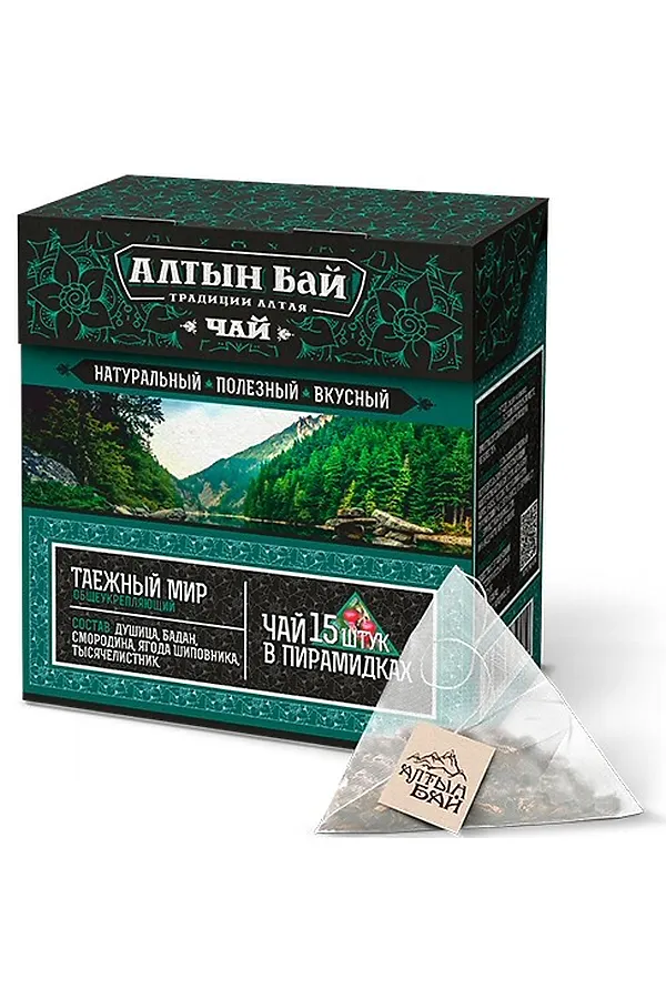 Чайный напиток "Таежный мир" общеукрепляющий пирамидка 15*10г ЭКО-ПРОДУКТЫ, - - фото 2