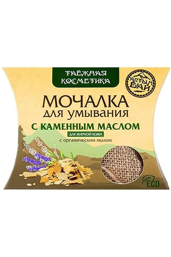 Мочалка для умывания "С каменным маслом" 60г ЭКО-ПРОДУКТЫ, - - фото 2