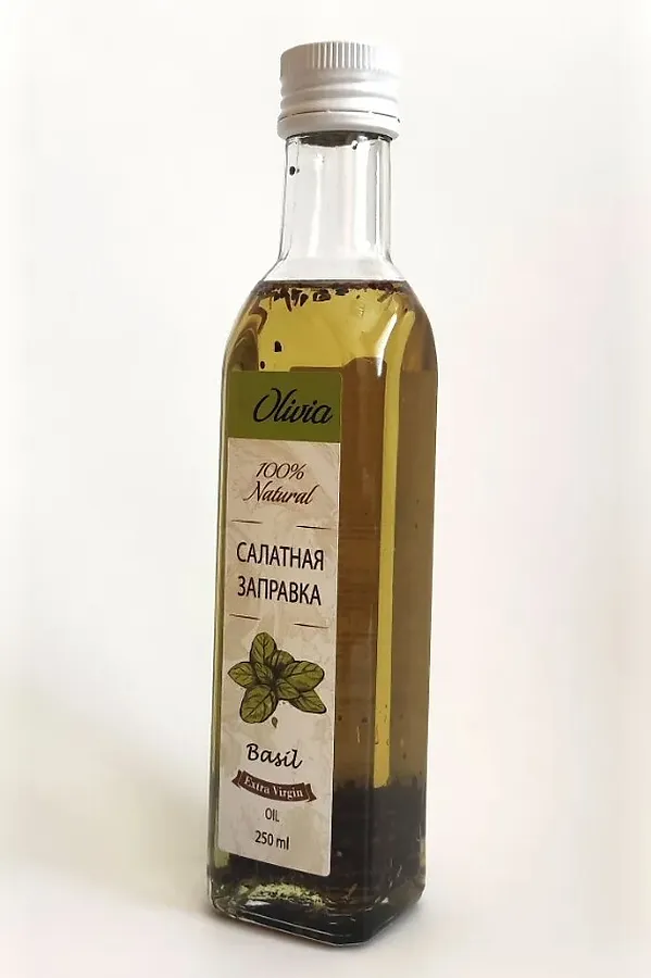 Салатная заправка с базиликом Olivia, стекло 250мл ЭКО-ПРОДУКТЫ, - - фото 2