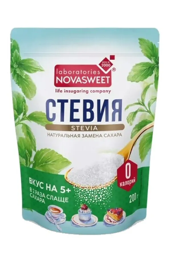 Сахарозаменитель стевия Novasweet 200г ЭКО-ПРОДУКТЫ, - - фото 2
