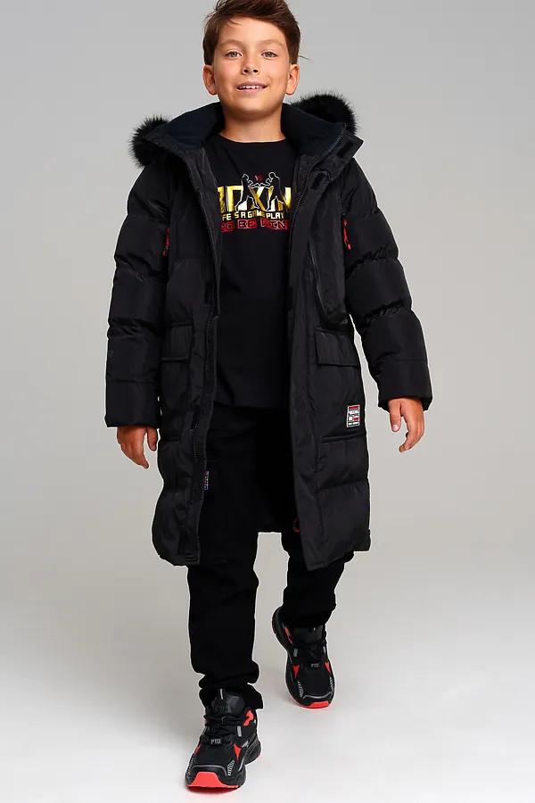 Пальто PLAYTODAY, черный - фото 2