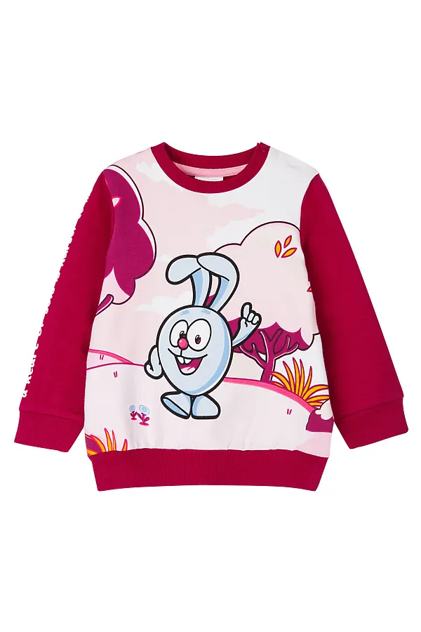 Комплект (Свитшот+Брюки) PLAYTODAY, бордовый - фото 2