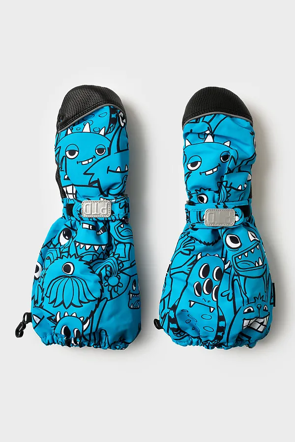 Варежки PLAYTODAY, синий,черный - фото 2